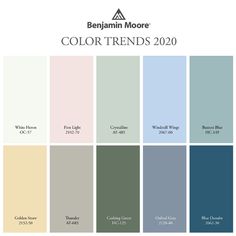 the color palette for benjamin moore's paint colors