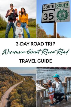 the 3 - day road trip to wisconsin great river road travel guide is featured in this post