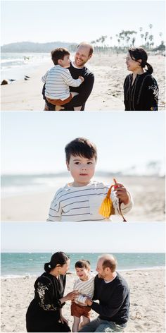 Santa Barbara Family Photo Session at East Beach in California Kids On The Block