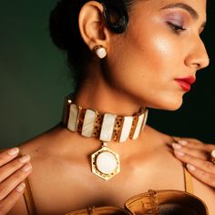 Discover a world of fantastical glamour with modern handcrafted bold contemporary jewellery. An exquisite jewelry perfect for weddings, cocktails, and formal celebrations. Elevate your style with our stunning collection, ideal for destination weddings. We have the perfect wedding jewelry, pieces, from mehndi to engagements, from Sangeet's to cocktail parties & from wedding events to receptions, for all formal celebrations, cocktail accessories and destination wedding jewelry available for you. T White Gemstone Necklace For Party, Elegant Formal Jewelry With Detachable Pendant, White Gemstone Party Necklace, Luxury Jeweled Necklaces For Celebration, Elegant Gemstone Necklace For Party, Wedding Jewelry With Polished Metal Finish, Polished Metal Wedding Jewelry, Luxury Choker Necklace For Party, Luxury White Jeweled Necklaces