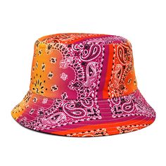 FREE SHIPPING ON ALL ORDERS OVER $50 | 100% SATISFACTION GUARANTEED Click "ADD TO CART" To Get Yours Now | Up To 60% OFF ✨ Add some fashionable whimsy to your look this season with an adorable, reversible bucket hat that can be worn in two ways. Made of cotton-polyester poplin, this Arimonz sunny topper has a powder-coated mesh lining and a brim measuring 3 inches wide that is flexible enough to adjust how much sun protection you need. The sweet leaf print will keep you looking stylish when out Casual Orange Bucket Hat With Short Brim, Casual Orange Bucket Sun Hat, Multicolor Bucket Hat For Summer Streetwear, Casual Pink Reversible Hat, Casual Multicolor Bucket Hat For Streetwear, Casual Reversible Pink Bucket Hat, Trendy Multicolor Reversible Sun Hat, Trendy Reversible Multicolor Sun Hat, Casual Summer Bucket Hat With Flat Bill