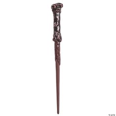 a tall metal pole with a decorative design on it's top and bottom end