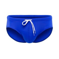 This SWIM BRIEF is made with Recycled Nylon. A sustainable techno-fabric with shape retention and UV protection. Designed to lift and accentuate the glutes. Three layers of lining for optimal frontal coverage. Custom drawstring with SAMMY logo tips. Wear this SWIM BRIEF to the sand bar, or the beach bar. Blue Athleisure Swimwear With Built-in Padding, Padded Micro-elastic Nylon Swimwear, Sporty Blue Brief Swim Trunks, Sporty Polyamide Swimwear For Swimming, Nylon Drawstring Swimwear For Poolside, Functional Solid Swimwear For Water Sports, Functional Solid Color Swimwear For Water Sports, Sporty Blue Micro-elastic Swimwear, Functional Stretch Nylon Swim Trunks