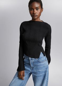 Fashion Story, Access Denied, Personal Style, Long Sleeve Tops, Wardrobe, Clothes For Women, Long Sleeve, Clothes, Black