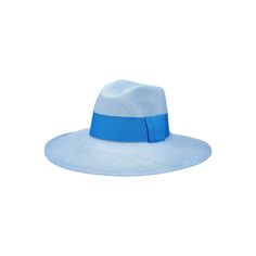 Chic Blue Beach Hat, Blue Flat Brim Sun Hat For Beach, Chic Blue Straw Hat For The Beach, Blue Flat Brim Boater Hat For Beach, Blue Panama Hat With Curved Brim For Beach, Blue Panama Hat For Beach With Curved Brim, Blue Boater Hat With Curved Brim For Beach, Light Blue Sun Hat With Curved Brim For Beach, Blue Wide Brim Fedora For Kentucky Derby