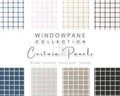 the windowpane collection curtain panels