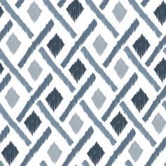 an abstract blue and white pattern with squares on the bottom, which are drawn in different directions