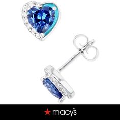 in stock Icy Blue, Blue Heart, Fine Jewellery Earrings, Shoe Sale, Blue And Silver, Cubic Zirconia, Jewelry Watches, Pick Up, In Store