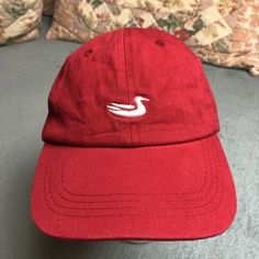 Southern Marsh Baseball Cap/Hat, Adjustable Strap, Red. Great pre-owned condition. One small area of slight discoloration on bill pictured. Difficult to see unless under bright light. Smoke free home. Please contact me if you have any questions. Red Cotton Dad Hat With Flat Bill, Red Flat Bill Cotton Dad Hat, Red Cotton Flat Bill Dad Hat, Casual Red Visor Dad Hat, Casual Red Dad Hat, Red Casual Snapback Hat With Curved Bill, Casual Red Snapback Hat With Curved Bill, Red Casual Dad Hat With Curved Brim, Casual Red Dad Hat With Curved Brim