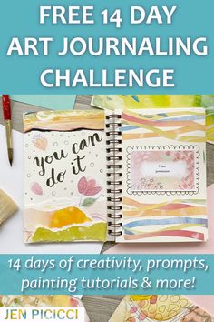 Want to start a creative practice but don't know how? Take the 14 day art journaling challenge and get daily support with prompts, meditations, tutorials, and more! Sketch Things, Intentional Living Quotes, Journaling Challenge, Creative Practice, Creative Arts Therapy, Sketching Tips, Sketching Ideas, Drawing Tutorials For Beginners