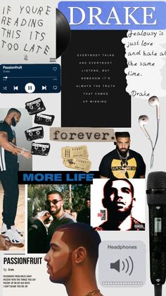 a collage of music related to raps