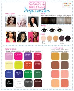 Finding the Right Colors for Your Skin Tone – Farmgirl Writes Deep Winter Palette