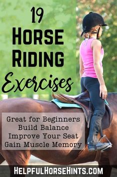 Mastering the fundamentals of horseback riding is an important part of becoming a good rider. These 19 beginner horse riding exercises will help you learn the fundamental skills necessary. Horse Schooling, Beginner Horse Riding, Riding Workout, Horse Riding Exercises, Horse Training Exercises, Horseback Riding Tips, Horseback Riding Lessons, Horse Lessons