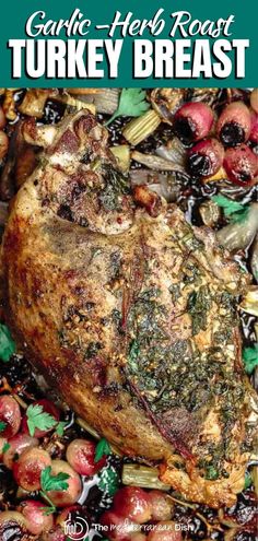 the cover of garlic - herb roast turkey breast