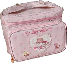 Pink Kawaii Bag With Cute Design, Kawaii Rectangular Cosmetic Bag For Daily Use, Cute Rectangular Cosmetic Bag For Storage, Cute Rectangular Cosmetic Storage Gift, Cute Rectangular Cosmetic And Toiletry Storage Gift, Cute Rectangular Cosmetic Storage - Ideal Gift, Pink Portable Cosmetic And Toiletry Storage For Daily Use, Portable Pink Cosmetic And Toiletry Storage For Daily Use, Cute Pink Cosmetic Bag For Storage