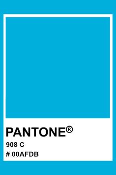 pantone's blue color is shown with the words, 801 c oac