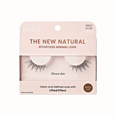 The New Natural Half Strip False Eyelashes - Glowy Skin Clean+Easy The New Natural Half Strip False Eyelashes - Glowy Skin  |  Sally Beauty Lash Patterns, Kiss Products, No Makeup Makeup, Kiss Beauty, Natural False Eyelashes, Event Makeup, Makeup Aesthetic, Beauty Event, Lash Adhesive