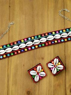 Accessories – Krafted with Happiness Pithi Ornaments, Dandiya Raas, Mirror Keychain, Embroidered Necklace