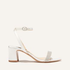 White Wedding Sandals With Sculpted Heel, White Embellished Flat Heel Sandals, Heel Inspiration, White Embellished Open Toe Sandals, Luxury White Synthetic Sandals, Wedding Sandals Heels, Glamorous White Sandals With 4-inch Heel, Wedding Sandals, Sock Shop