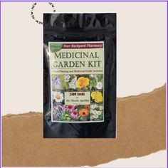 the medical garden kit is packed with flowers