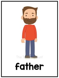 a poster with the words father and a man's face