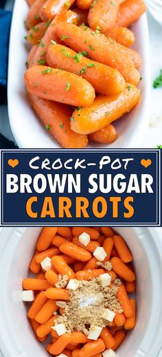 Crockpot Glazed Carrots, Brown Sugar Carrots, Sugar Carrots, Glazed Carrots Recipe, Honey Glazed Carrots, Crock Pot Recipes