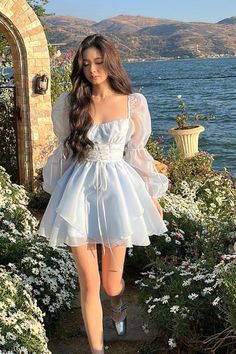 Summer Prom Dress, Fashion Design Inspiration, Dr Wardrobe, Long Sleeve Homecoming Dresses, Gaun Fashion, 파티 드레스, Shein Outfits, Big Boss