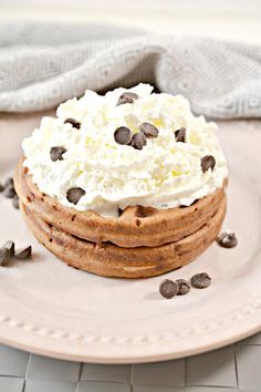 chocolate chip cookie ice cream sandwich on a plate