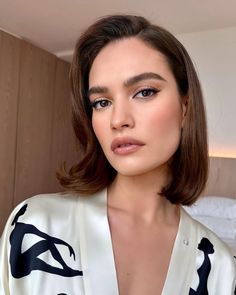 Lily James Hairstyles Color, Bold Makeup Looks, Olivia Von Halle, Camila Morrone, Glam Makeup Look, Hair Appointment, Lily James, Bridesmaid Makeup