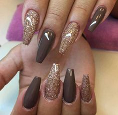 Nails - Nagel Glitter Manicure, Manicure Gel, Cute Nail Art Designs, Coffin Shape Nails, Best Nail Art Designs, Short Hairstyle, Cute Nail Art, Fabulous Nails