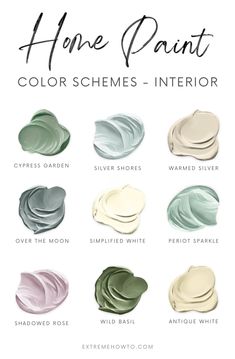 the different shades of paint for home decor