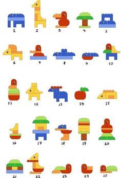 an image of different types of toys for children