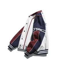 Experience the thrill of racing with this vintage high street racing baseball jacket. Made from high-quality materials, this jacket is designed to provide both style and comfort. With its sleek racing-inspired design, you'll feel like a true speed demon, whether you're out on the track or just running errands around town Features: -100% Polyester -Baseball collar -Full button closure -Vintage style -Side slip pockets -Ribbed cuffs and hems Speed Demon, Varsity Jacket Women, College Jackets, Free Scarf, Baseball Design, Free Socks, Street Racing, Racing Stripes, Letterman Jacket