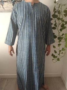 Indigo Men's Cotton Kaftan, Caftan,boho Robe,men's Kaftan, Loungewear, Resort Wear,beachwear,summer Robe,father's Day Gift - Etsy Vietnam Long Blue Cotton Kaftan, Blue Cotton Kaftan For Loungewear, Traditional Long Sleeve Kaftan For Loungewear, Blue Cotton Long Sleeve Kaftan, Bohemian Cotton Thobe With Long Sleeves, Bohemian Cotton Long Sleeve Thobe, Traditional Cotton Kaftan For Loungewear, Cotton Kaftan With Relaxed Fit And Kimono Sleeves, Long Sleeve Cotton Kurta For Vacation