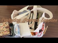 the everyday journal survival supplies bag is packed and ready for someone to take it home