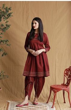 Urdu Poems, Short Frock, Casual Frocks, Casual Indian Fashion, Pakistani Fashion Party Wear