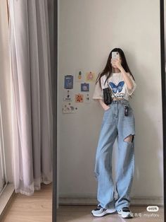 Kalibo, Korean Outfit Street Styles, Korean Casual Outfits, Korean Girl Fashion, Ulzzang Fashion, Kpop Fashion Outfits, Teenage Fashion Outfits, Korean Street Fashion, Edgy Outfits