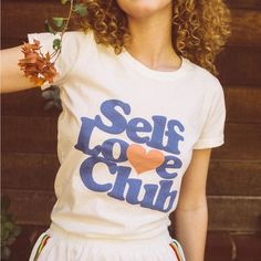 The Club With The Very Best Members. Professionally Screen Printed On A Classic Fitted Tee In White. 100% Cotton Recommend Washing In Cold Water, On The Delicate Cycle. Tumble Dry Low Heat. Some Shrinkage Will Occur. Measurements S: 26" Long By 16" Wide M: 26.5" Long By 17.5" Wide L: 27" Long By 19" Wide Xl: 28" Long By 21" Wide 2xl: 28.5" Long By 22" Wide 3xl: 28.5" Long By 24" Wide 4xl: 28.5" Long By 27" Wide Recommended Sizing: This Design Follows True To Size Sizing Structure, However This T Chiffon Cardigan, Self Love Club, Pin Card, Club Fits, Love Club, Paisley Top, Graphic Tees Vintage, Fitted Tee, Nursing Tshirts