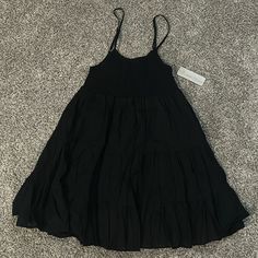 Nwt Black Tiered Dress From Lizard Thicket. Zipper On Side. Small Tear Where Strap Connects But Easily Fixable. Non Smoking Home. Casual Black Knee-length Sundress, Black Lined Dress For Day Out, Black Cotton Lined Dress, Black Knee-length Sundress, Black Sleeveless Sundress For Daywear, Black Lined Mini Dress For Daywear, Black Cotton Mini Sundress, Black Lined Dress For Daywear, Black Lined Sundress