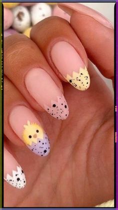 Easter Nails Easy, Easter Nail Art Designs, April Nails, Bunny Nails, Easter Nail Art, Cute Spring Nails