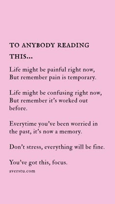 the poem to anybody reading is shown in pink