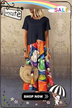 Women's Kaftan Dress Maxi Long Dress - Half Sleeve Print Print Summer Plus Size Hot Casual Holiday Loose Black S M L Xl Xxl 3xl 4xl 5xl Black Patchwork Short Sleeve Maxi Dress, Black Short Sleeve Maxi Dress With Patchwork, Black Patchwork Maxi Dress With Short Sleeves, Plus Size Hot, Maxi Long Dress, Summer Plus Size, Half Sleeve Dresses, Kaftan Dress, Dress Maxi