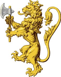 an image of a lion holding a hammer