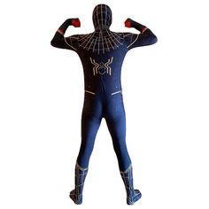 Transform into your friendly neighborhood hero: Embrace your inner superhero with our Spiderman No Way Home Cosplay Jumpsuit Costume. Crafted with precision, this costume mirrors the iconic look of Spider-Man, allowing you to swing into action with authenticity and style. Specifications: Movie: Spider-Man No Way Home Material: Lycra Package included: Jumpsuit Size Chart(Inches): Size Height Chest Waist Hip X-Small 64 33-36 28-29 32-34 Small 67 36-38 30-31 35-37 Medium 69 39-41 32-34 38-40 Large Stretch Black Costume For Costume Party, Black Stretch Costume For Costume Party, Black Stretch Cosplay Costume For Costume Party, Fitted Superhero Cosplay Costume For Comic-con, Themed Fitted Cosplay Costume For Comic-con, Fitted Themed Cosplay Costume For Comic-con, Fitted Cosplay Costume With Character Print, Fitted Superhero Costume For Halloween, Superhero Stretch Costumes For Costume Party