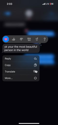 the text message is being displayed on an iphone's screen, and it appears to be