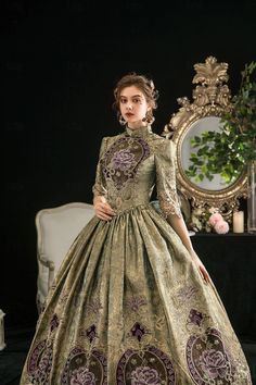 The Marvelous Mrs. Maisel Rococo Medieval Dress Party Costume Masquerade Women's Costume Black Vintage Cosplay Party Masquerade Halloween 2024 - $129.99 Marie Antoinette Style Victorian Ball Gown For Vintage Events, Rococo Victorian Dress With Long Sleeves For Costume Party, Vintage Brocade Victorian Dress For Costume, Rococo Style Victorian Floor-length Costume Dress, Floor-length Victorian Rococo Dress Costume, Gothic Victorian Dresses, Marvelous Mrs Maisel, Mrs Maisel, Rope Jewelry