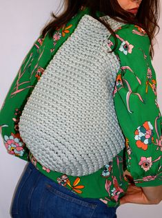 Crocheted bags can be used in so many ways - everyday, special occasions or just carrying groceries for the weekly trip to the mall, market and more! It is also versatile and works with casual style, with cozy and oversized sweaters, long coats and even a suit for the office. The modern crochet bag can also be a great gift for mother, daughter or best friend. The crochet over the shoulder bag opens at the top without an inner lining. Carefully made with love and care, the bag can be used all yea Handmade Hobo Crochet Bag For Everyday Use, Handmade Crochet Hobo Bag For Everyday Use, Everyday Handmade Bucket Bag Backpack, Handmade Everyday Hobo Bag, Handmade Hobo Bag Satchel, Handmade Hobo Satchel Bag For Everyday Use, Handmade Satchel Hobo Bag For Everyday Use, Spring Everyday Crochet Shoulder Bag, Handmade Shoulder Bag For Everyday Spring Use