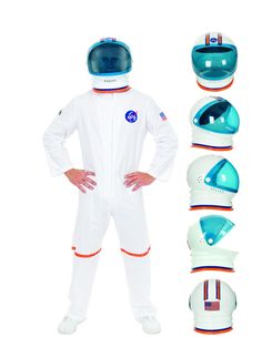 a man in white space suit standing with his hands on his hips