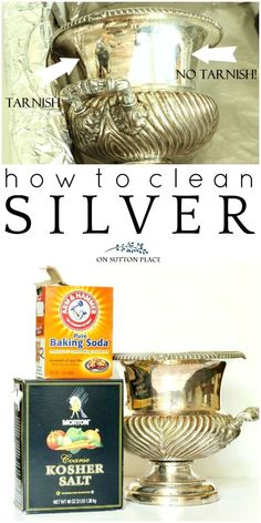 an advertisement for how to clean silver