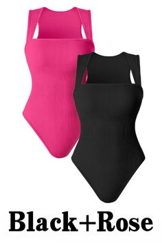 Get perfect body-hugging shape and breathability with the Ribbed Strappy Square Neck Bodysuits. Its whisper-soft and seamless construction make this sculpting piece essential for enhancing your body's natural shape. Why you'll love it! • 4 way stretch. • Sweat wicking and breathable. • Great stretchy fabric • Highly elastic, comfortable, breathable and dry. Stretch Bodysuit With Built-in Bra And Wide Straps, Black One-piece Lined Body Shapewear, Black Sleek Shapewear With Built-in Bra, Sleeveless Elastane Bodysuit With Built-in Bra, Flabby Belly, Stretch Bodysuit With Built-in Bra And Square Neck, Perfect Body, Square Neck, Shapewear